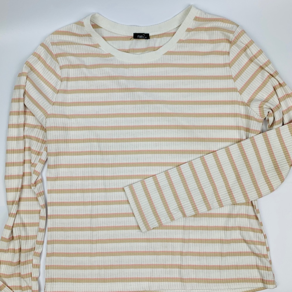 Rue‎ 21 Striped Rib Knit Top
